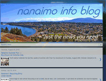 Tablet Screenshot of nanaimo-info-blog.com